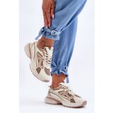 Boto Women's Lace-Up Sports Shoes Beige Emare | Shoptok.si