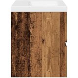 vidaXL Ormarić s ugrađenim umivaonikom boja starog drva 61x39,5x49 cm | shoptok.hr