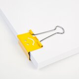 Rapesco FOLDBACK SPONKE 19mm RUMENE SMILEY 20/1 1351, (20378888) | Shoptok.si