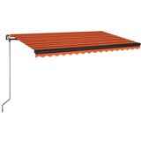  Tenda na ručno uvlačenje LED 450 x 350 cm narančasto-smeđa | shoptok.hr