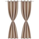 Furnova 2 kosa krem zaves z obročki 135 x 245 cm, (21918157) | Shoptok.si