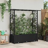  Povišeni krevet s mrežom i krovom Crna 162,5 x 40 x 138 cm PP | shoptok.hr