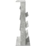  Polica za časopise s policom Betonski sivi 70 x 41 x 126 cm | shoptok.hr