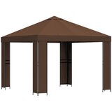 Gazebo 3 x 3 m Smeđa Poliester i čelik 190 gsm | Eponuda.ba