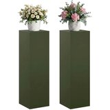  Stalak za biljke 2 pcs Maslinastozelena 30 x 30 x 100 cm Čelik - Maslinastozelena 2x (30 x 30 x 100 cm) | shoptok.hr