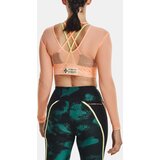Under Armour Apricot Women's Sports Crop Top Project Rock Sheer Mesh LS Cene