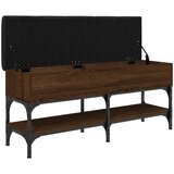  Klupa za cipele smeđa boja hrasta 102x32x45cm konstruirano drvo | shoptok.hr