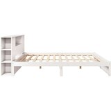 vidaXL Krevet s regalom z knjige bez madraca bijeli 180x200cm borovina | shoptok.hr