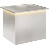  Vrtna posuda za sadnju s LED svjetlom Srebrna 50 x 60 x 48 cm Slike