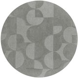 Flair Rugs Siva volnena okrogla preproga ø 160 cm Gigi - Flair Rugs Cene