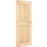 vidaXL Klizna vrata s priborom za montažu 80 x 210 cm masivna borovina | shoptok.hr