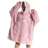 HOODIE odeja z rokavi in kapuco Apple