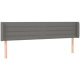 Maison Chic Vzglavna omarica - Nočna omarica - Posteljna omarica z ušesi temno sivo 203x16x78/88 cm blago, (21710125) | Shoptok.si