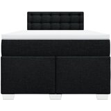  Krevet s oprugama i madracem crni 120 x 200cm od tkanine | shoptok.hr
