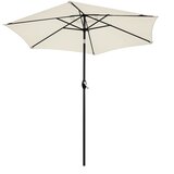 Sklopivi vrtni balkon suncobran, podesiv, 210 cm – bež | shoptok.hr
