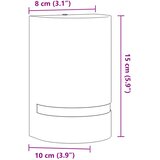 Vanjska zidna svjetiljka crna od lijevanog aluminija | Eponuda.com