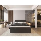 MID.YOU POSTELJA Z VZMETNICO 180 cm x 200 cm , tekstil antracit | Shoptok.si