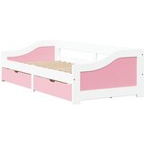  Dnevni krevet s 2 ladice bez madraca IRUN bijelo&roza 90x200 cm | shoptok.hr