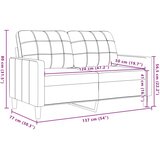 vidaXL Dvosed temno siv 120 cm žamet | Shoptok.si