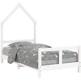  The Living Store Otroški posteljni okvir bel 80x160 cm trdna borovina - Otroški Posteljni Okvir, (21445499) | Shoptok.si
