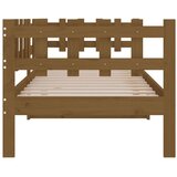  Dnevna postelja medeno rjava 90x200 cm trdna borovina, (20684700) | Shoptok.si