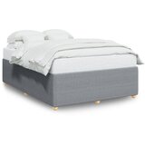 Maison Chic Posteljni okvir - Dvoposteljna postelja - Zakonska postelja brez vzmetnice svetlo siv 140x190 cm blago-J12487, (21770058) | Shoptok.si