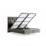 Hanah home bračni krevet carbon 150 x 200 grey Cene