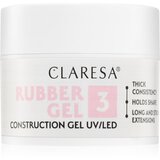 Claresa Rubber Gel Construction Gel UV/LED gel lak za podaljševanje nohtov odtenek 03 45 g | Shoptok.si