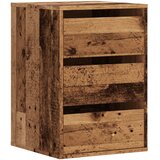  Kutna komoda s ladicama boja staro drvo 40x41x58 cm drveni | shoptok.hr