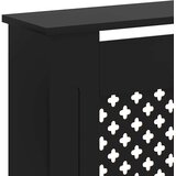  Pokrov za radijator crni 152 x 19 x 81,5 cm MDF | shoptok.hr