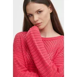 United Colors Of Benetton Bombažen pulover roza barva