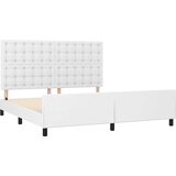  Za krevet s uzglavljem bijeli 180x200 cm od umjetne kože | shoptok.hr