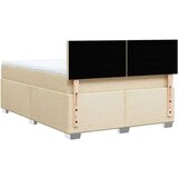vidaXL Krevet s oprugama i madracem krem 140 x 190 cm od tkanine | shoptok.hr
