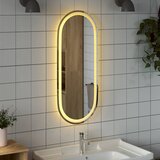  LED kupaonsko ogledalo 90 x 40 cm ovalno | shoptok.hr