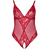 Cottelli curves - prozirno čipkasto tijelo (crveno) | shoptok.hr
