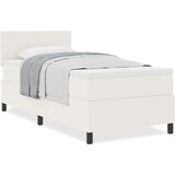  Krevet s podnicom s madracem krem 100x200 cm baršunasta tkanina | shoptok.hr