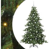 vidaXL Umetno Zložljivo Božično Drevo with LEDs z stojalom 180cm PVC | Shoptok.si