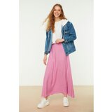 Trendyol Lilac Polka Dot Patterned Bell Woven Skirt Cene