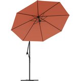  Konzolni vrtni suncobran s LED svjetlima 350 cm terakota | shoptok.hr