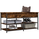  Klupa za cipele boja dimljenog hrasta 100x42,5x50 cm drvena | Eponuda.ba