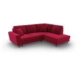 Cosmopolitan Design Crvena baršunasti sklopiva/s prostorom za odlaganje kutna garnitura (s desnim kutom/u obliku slova L) Kyoto – | shoptok.hr