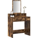  Toaletni stol s ladicama tamni hrast 79x41x140 cm | shoptok.hr