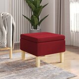 Furnova Stolček z lesenimi nogami vinsko rdeče blago, (22060705) | Shoptok.si