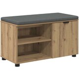  Klupa za hodnik s jastukom Umjetnički hrast 80 x 38 x 46 cm | shoptok.hr