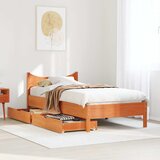  Okvir kreveta s ladicama voštano smeđi 100 x 200 cm borovine | shoptok.hr