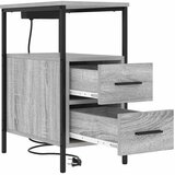  Noćni ormar 2 pcs Siva Sonoma 30 x 48 x 61 cm Konstruirano drvo | shoptok.hr