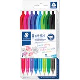Olovka kemijska ball pk8 Staedtler 4230 MC8 sortirano blister | Shoptok.si