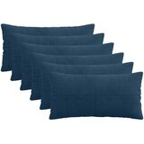  Presvlaka za jastuk 6 pcs ALMELO Mornarsko plava 40 x 70 cm Slike