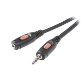 SpeaKa Professional SP-7869784 klinker avdio podaljšek [1x 3,5mm banana moški konektor - 1x priključna doza za 3,5mm banana moški konektor] 5 m črna, (20431552) | Shoptok.si