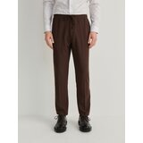 Reserved jogger hlače slim - rjava | Shoptok.si
